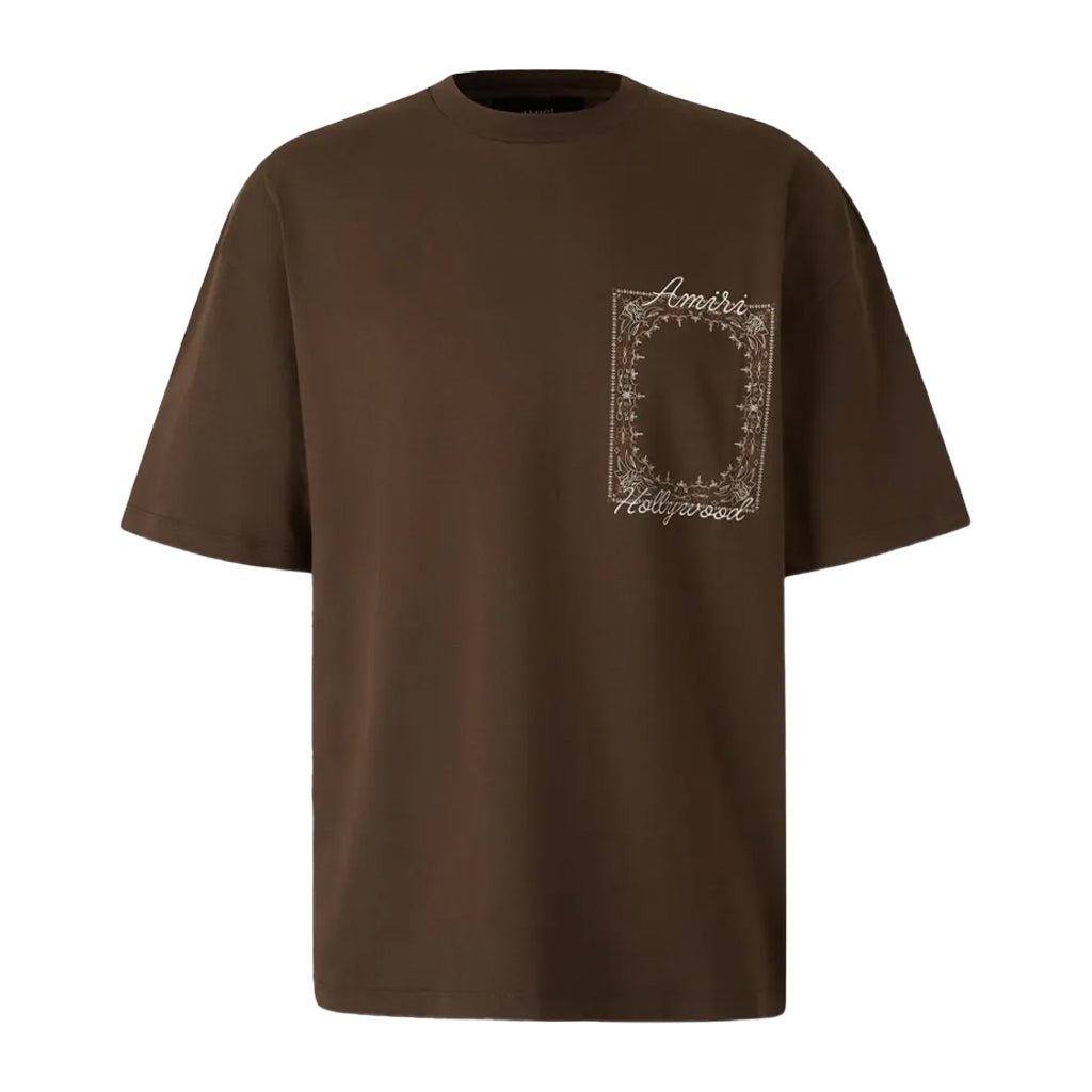 Amiri Quad MA Bandana TeeT-ShirtAmiriDPUS Designer OutletAM426JR004-004D-S197916041668HuskSAmiri Quad MA Bandana Tee