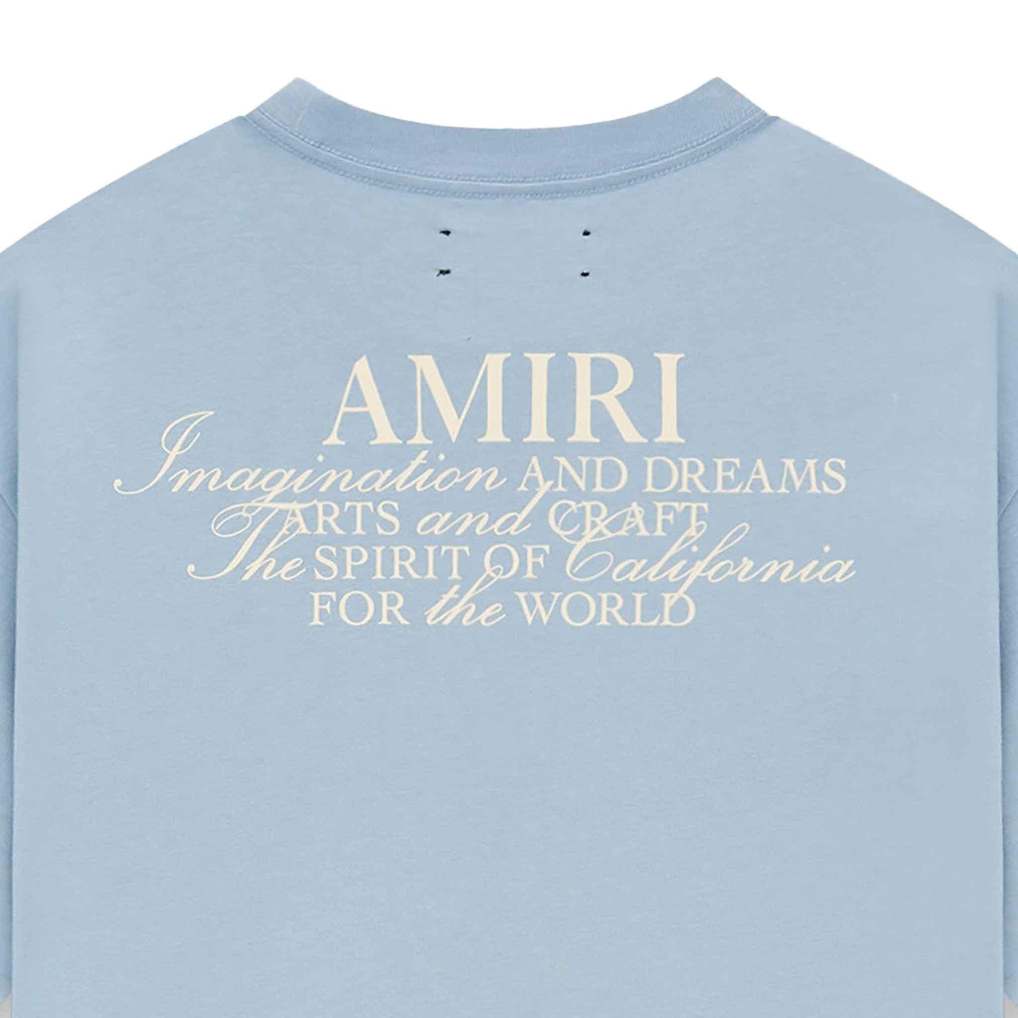 Amiri Spirit T-Shirt in Ashley Blue