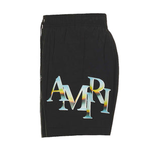 Amiri Staggered Swim Trunks in BlackShortsAmiriDPUS0191846630831SAmiri Staggered Swim Trunks in Black