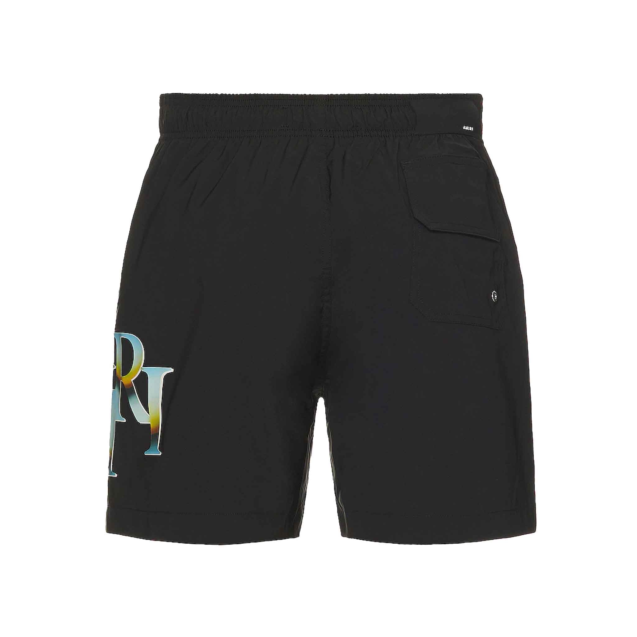 Amiri Staggered Swim Trunks in BlackShortsAmiriDPUS0191846630831SAmiri Staggered Swim Trunks in Black