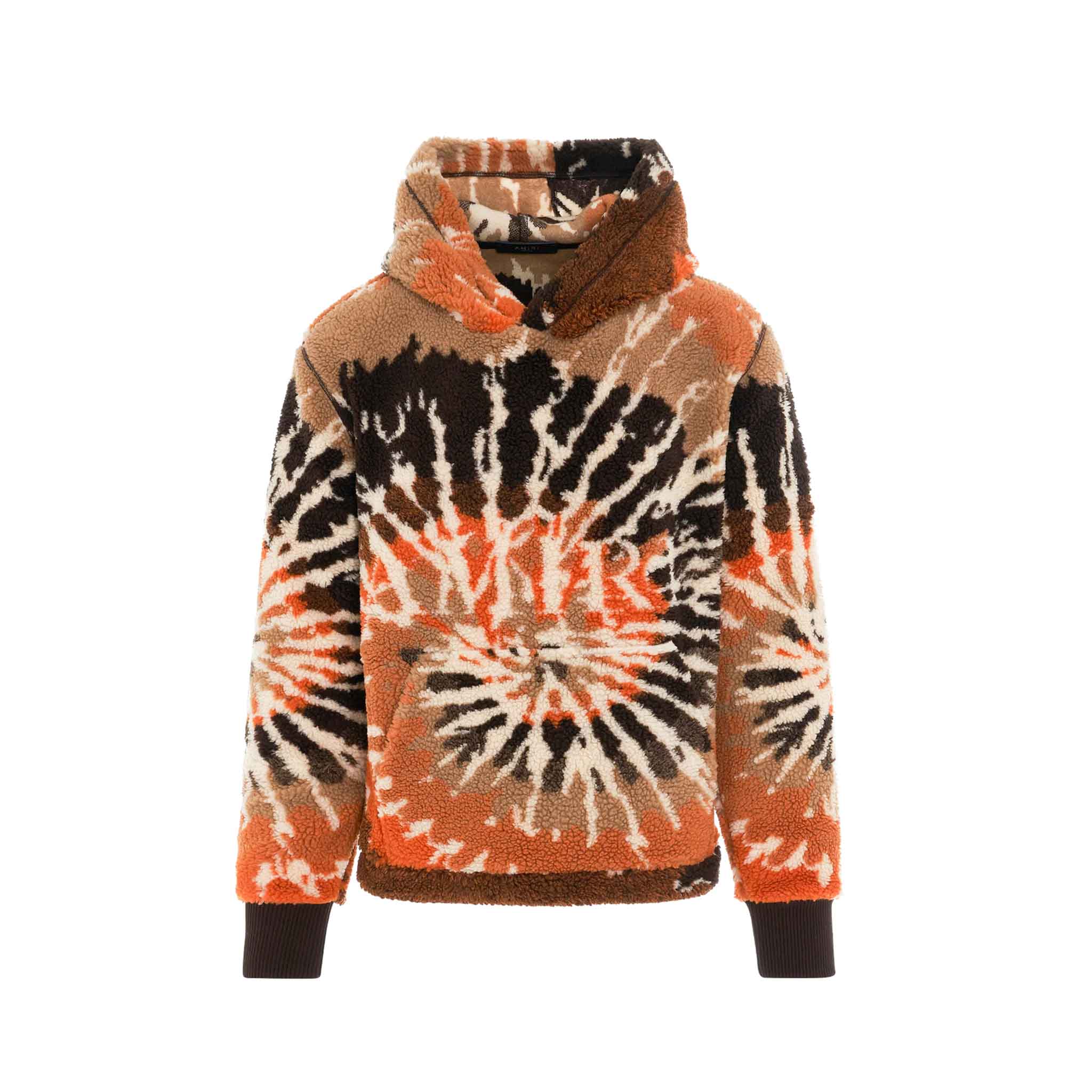 Amiri Tie Dye Polar Fleece Hoodie in OrangeHoodiesAmiriDPUS191846289060XSAmiri Tie Dye Polar Fleece Hoodie in Orange