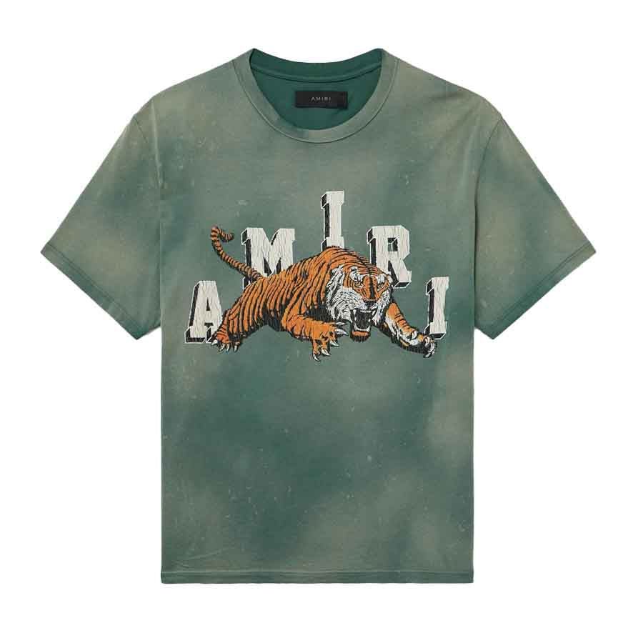 Amiri Tiger T-Shirt in Vintage GreenT-ShirtsAmiriDPUSSAmiri Tiger T-Shirt in Vintage Green