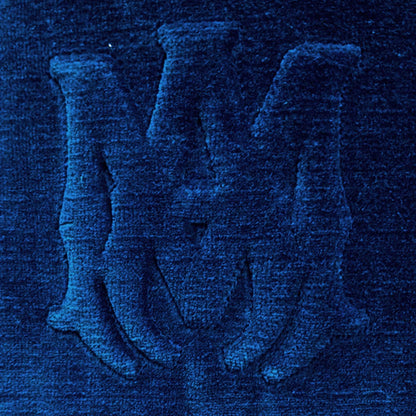 Amiri Velour Hoodie in Blue