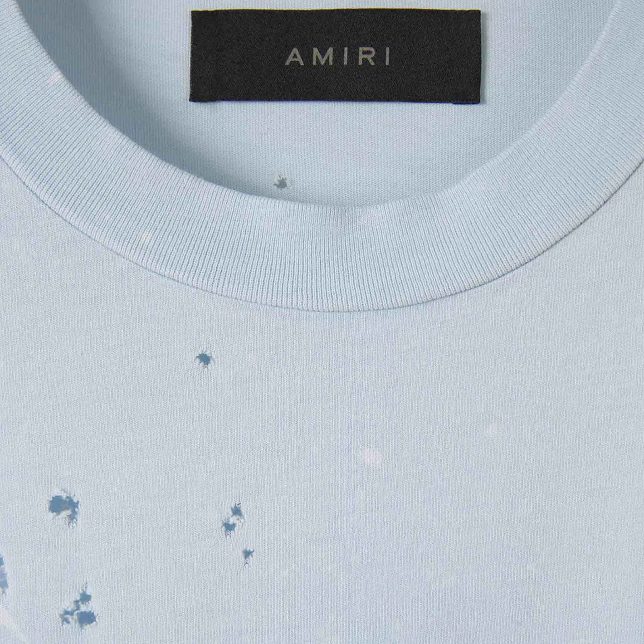 Amiri Washed Shotgun T-Shirt in Gray DawnT-ShirtsAmiriDPUS0191846564426SAmiri Washed Shotgun T-Shirt in Gray Dawn