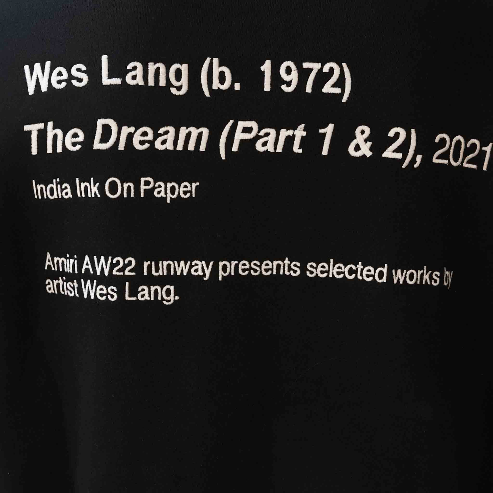 Amiri X Wes Lang Dream Zip - Up Hoodie in BlackHoodiesAmiriDPUSXSAmiri X Wes Lang Dream Zip - Up Hoodie in Black