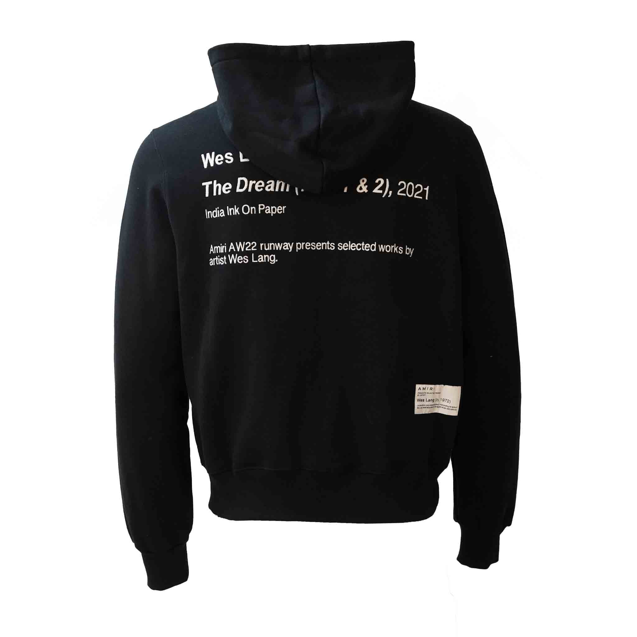 Amiri X Wes Lang Dream Zip - Up Hoodie in BlackHoodiesAmiriDPUSXSAmiri X Wes Lang Dream Zip - Up Hoodie in Black