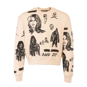 Amiri X Wes Lang Embroidered Crewneck Sweatshirt in BirchSweatshirtsAmiriDPUS191846404616XSAmiri X Wes Lang Embroidered Crewneck Sweatshirt in Birch