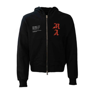 Amiri X Wes Lang Solar Kings Zip - Up Hoodie in BlackHoodiesAmiriDPUSXSAmiri X Wes Lang Solar Kings Zip - Up Hoodie in Black