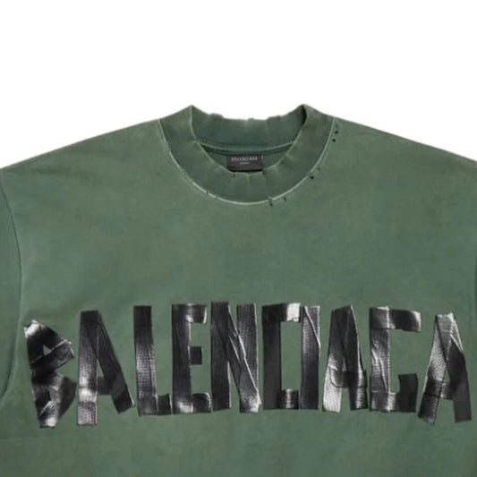 Balenciaga New Tape Type T-Shirt in GreenT-ShirtBalenciagaDPUS Designer Outlet8134721308XSBalenciaga New Tape Type T-Shirt in Green