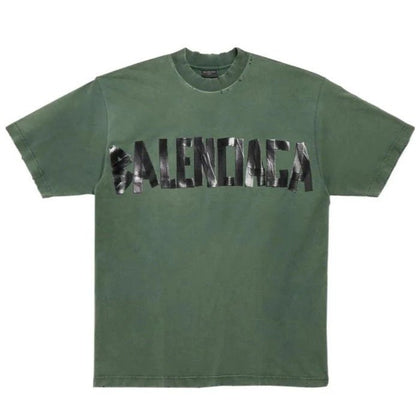 Balenciaga New Tape Type T-Shirt in GreenT-ShirtBalenciagaDPUS Designer Outlet8134721308XSBalenciaga New Tape Type T-Shirt in Green