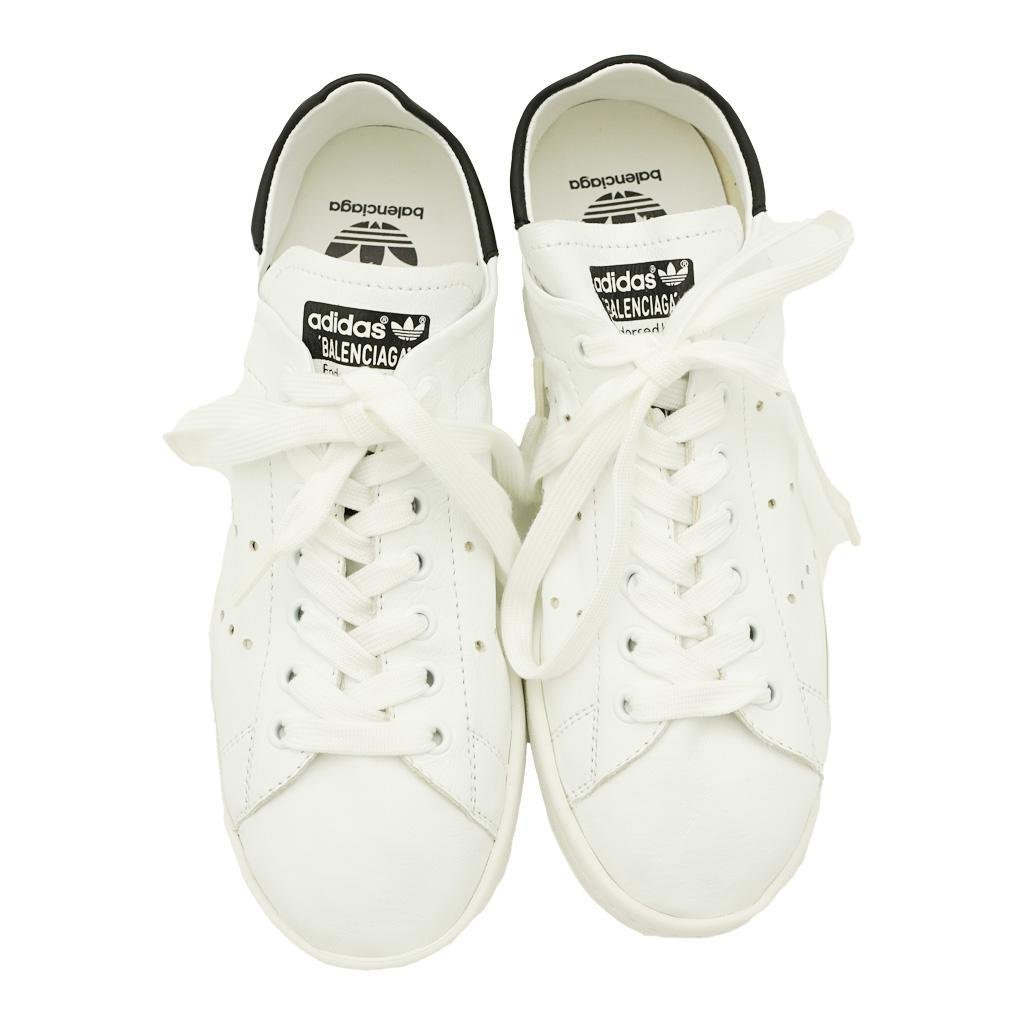 Balenciaga x Adidas Women's Originals Stan Smith Sneakers in White/ BlackSneakersBalenciagaDPUS Designer Outlet35Balenciaga x Adidas Women's Originals Stan Smith Sneakers in White/ Black