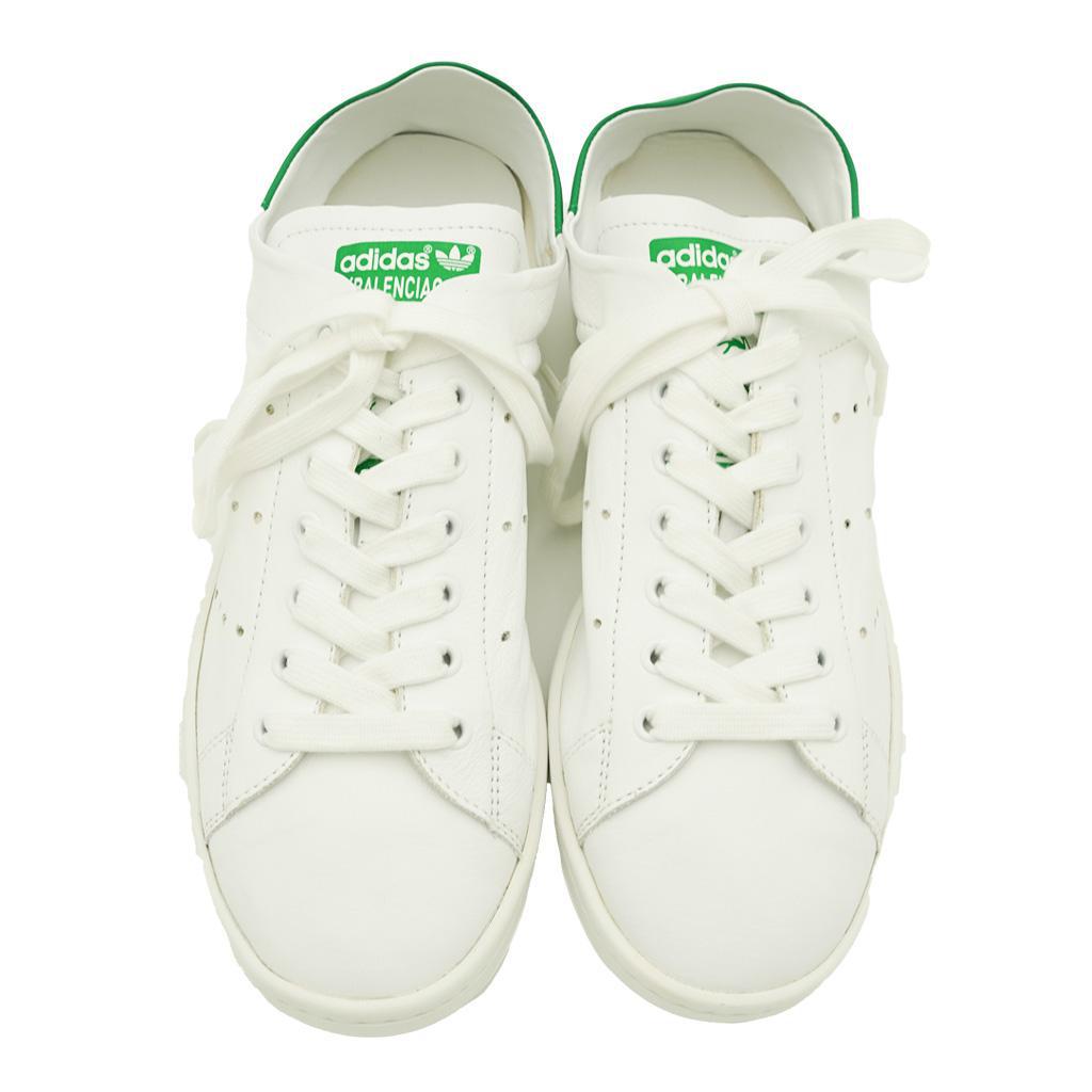 Balenciaga x Adidas Women's Originals Stan Smith Sneakers in White/ Green