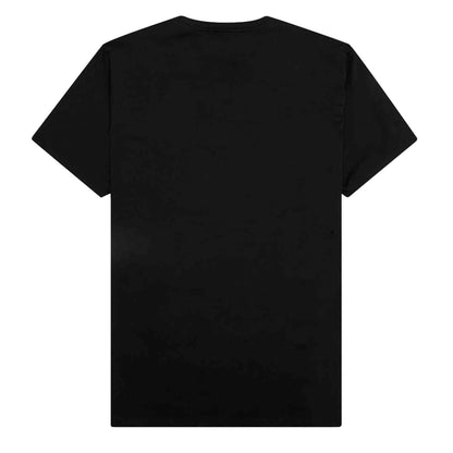 Balmain Flocked and Foil Logo T-Shirt in Black