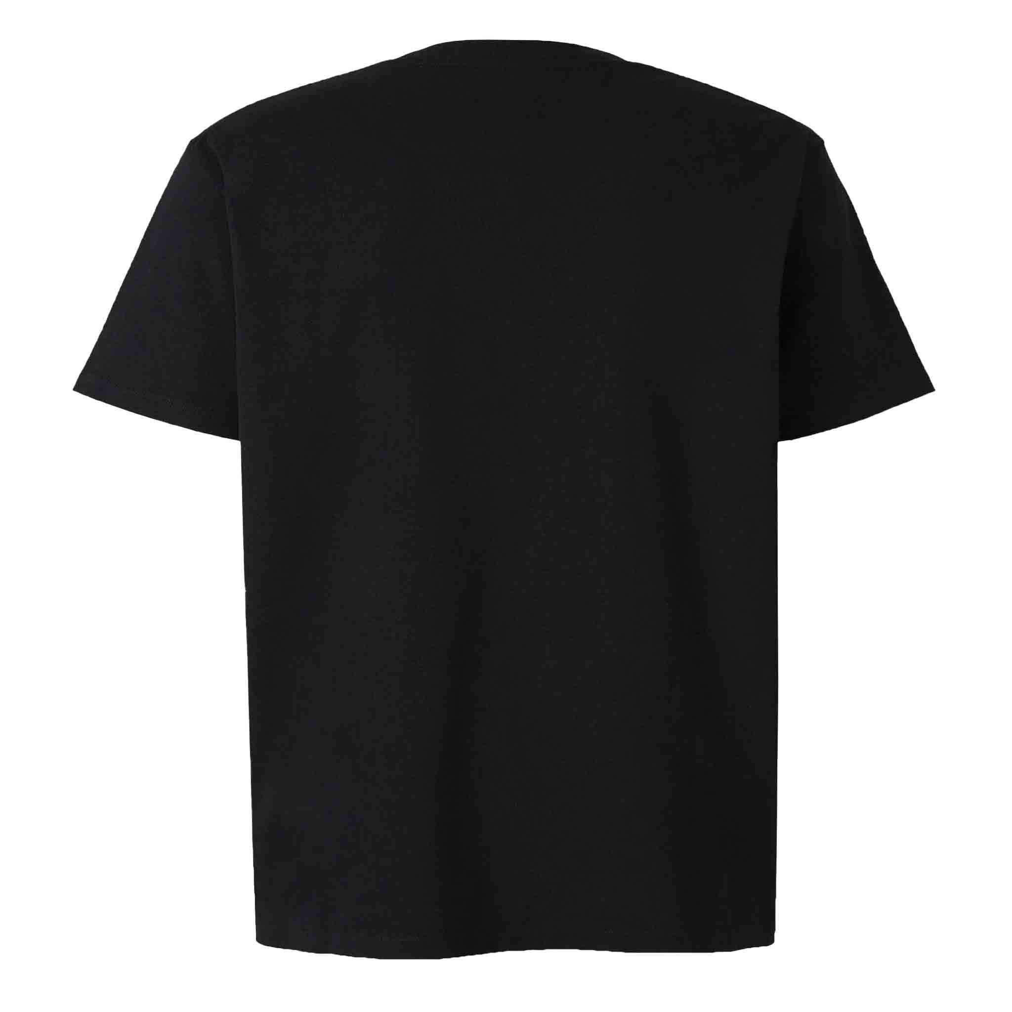 Balmain Flocked Tonal Logo T-Shirt in Black