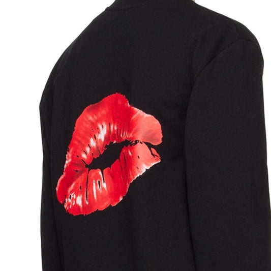 [Balmain} Kiss Stamp Crewneck SweatshirtSweatshirtsBalmainDPUS Designer Outlet3615885450627BlackS[Balmain} Kiss Stamp Crewneck Sweatshirt