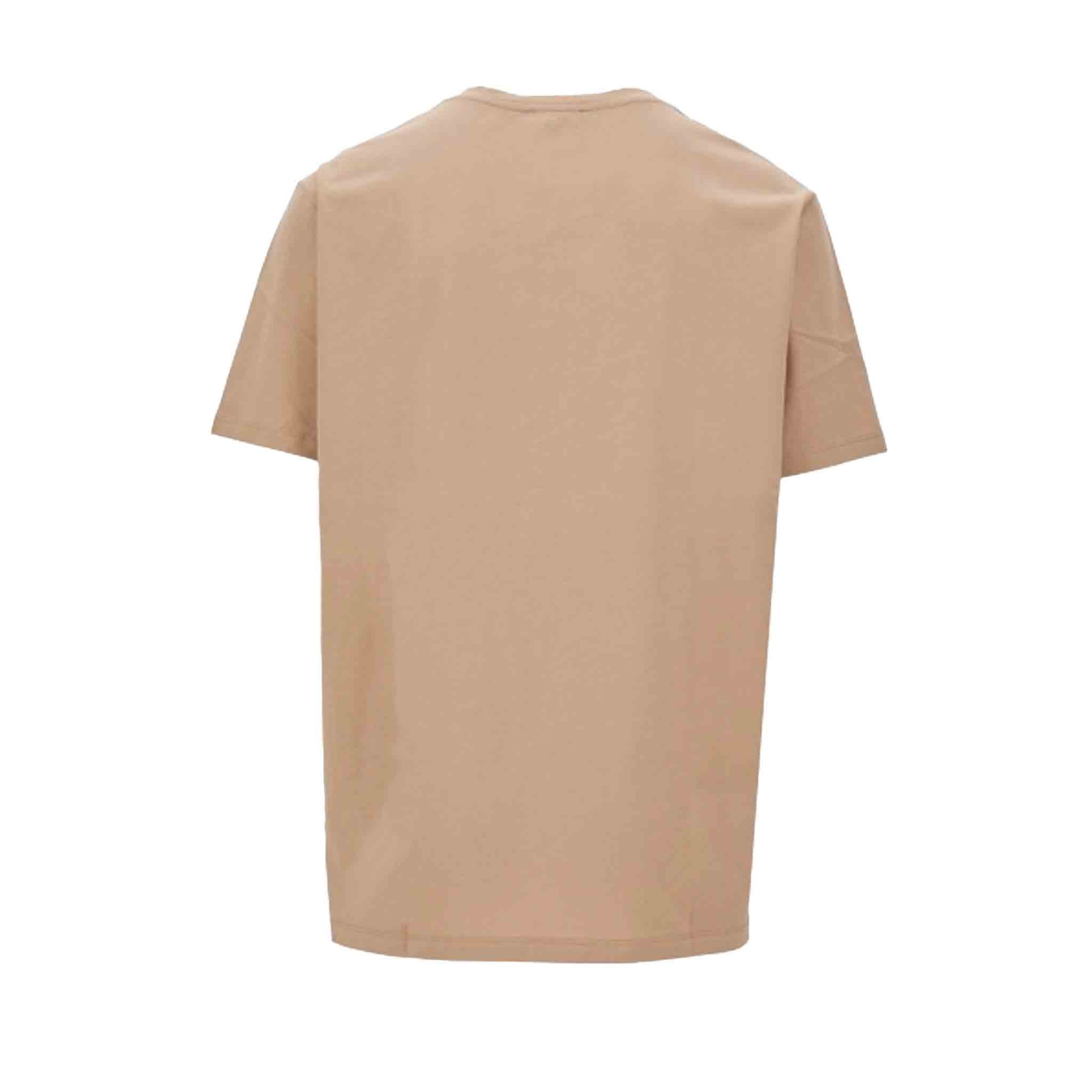 Balmain Logo Embossed T-Shirt in BeigeT-ShirtsBalmainDPUSSBalmain Logo Embossed T-Shirt in Beige