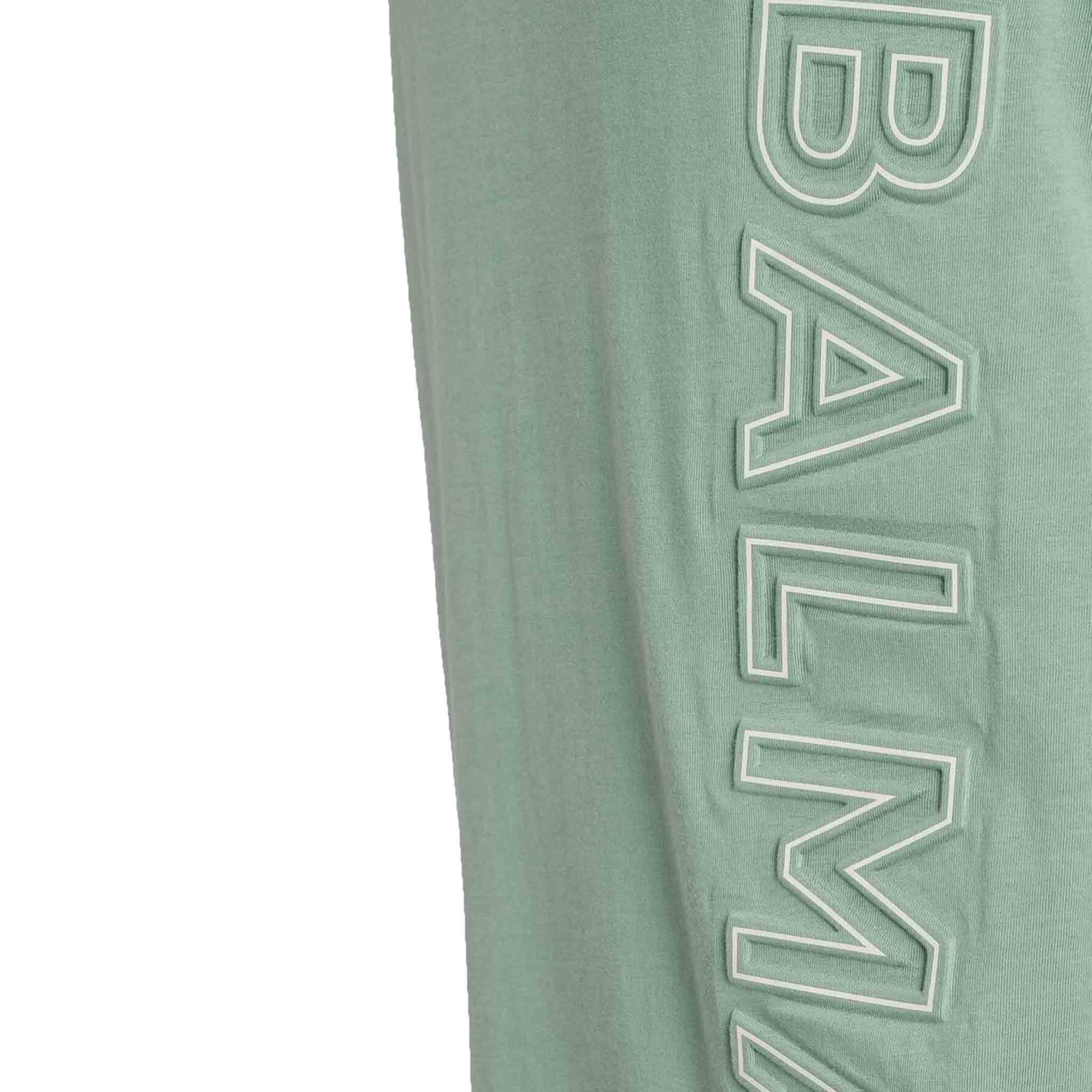 Balmain Logo Embossed T-Shirt in GreenT-ShirtsBalmainDPUSSBalmain Logo Embossed T-Shirt in Green