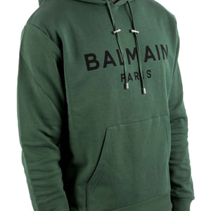 Balmain Logo Hoodie in GreenHoodiesBalmainDPUS Designer OutletSBalmain Logo Hoodie in Green