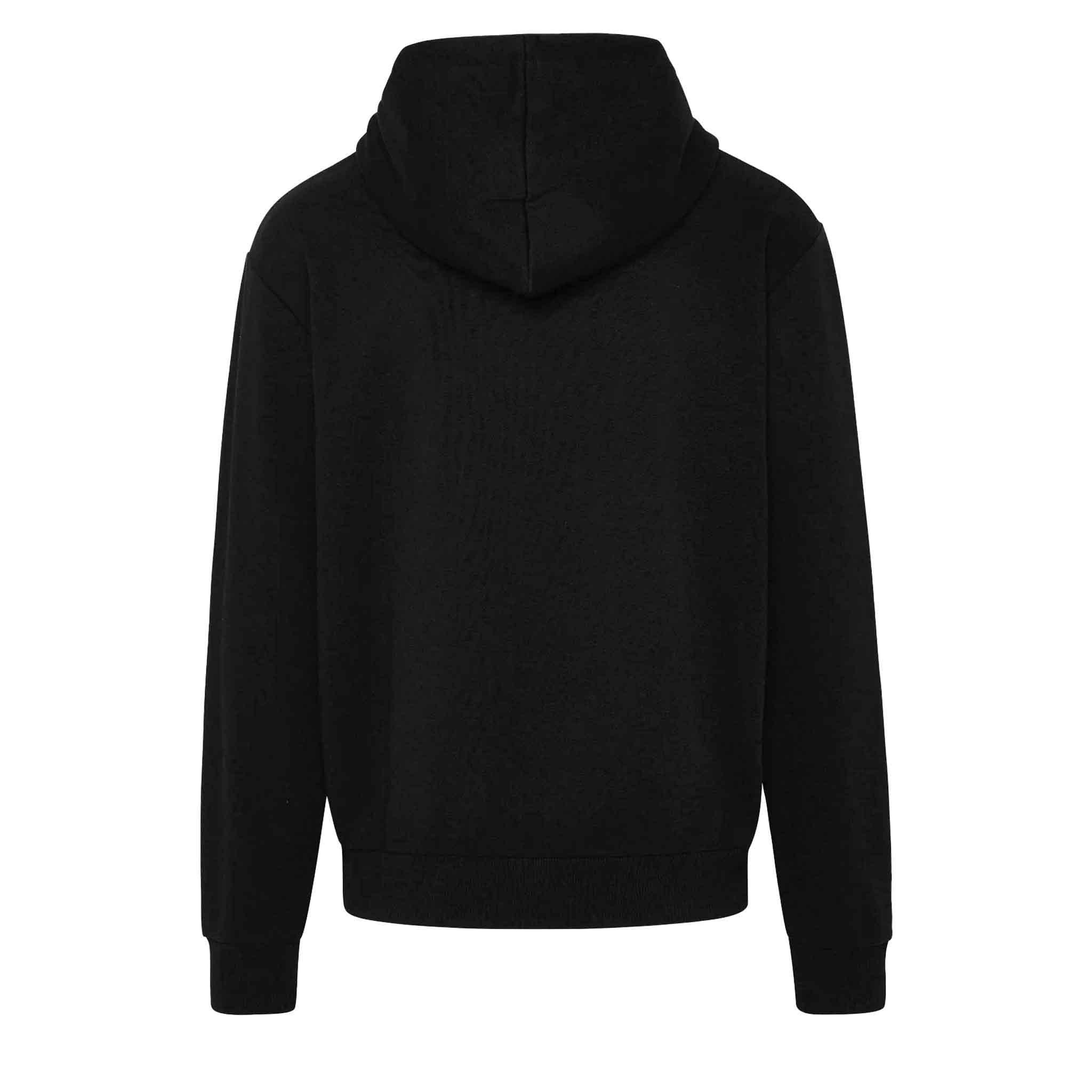 Balmain Printed Logo Hoodie in Black