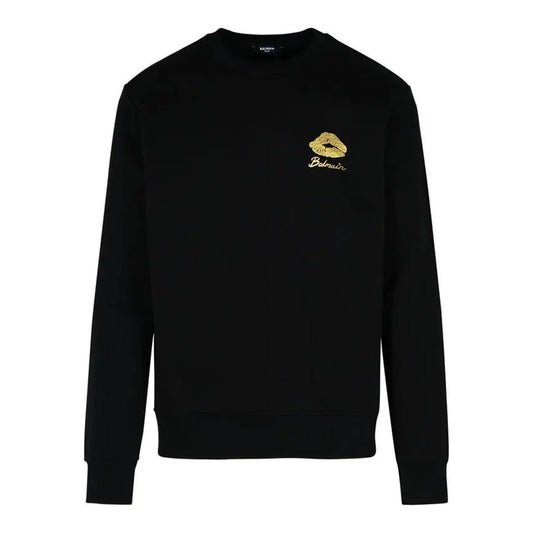 [Balmain] Small Logo Crewneck SweatshirtSweatshirtsBalmainDPUS Designer Outlet3615885450696BlackS[Balmain] Small Logo Crewneck Sweatshirt