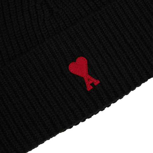 [Ami Paris] Quota Red Ami De Coeur Beanie