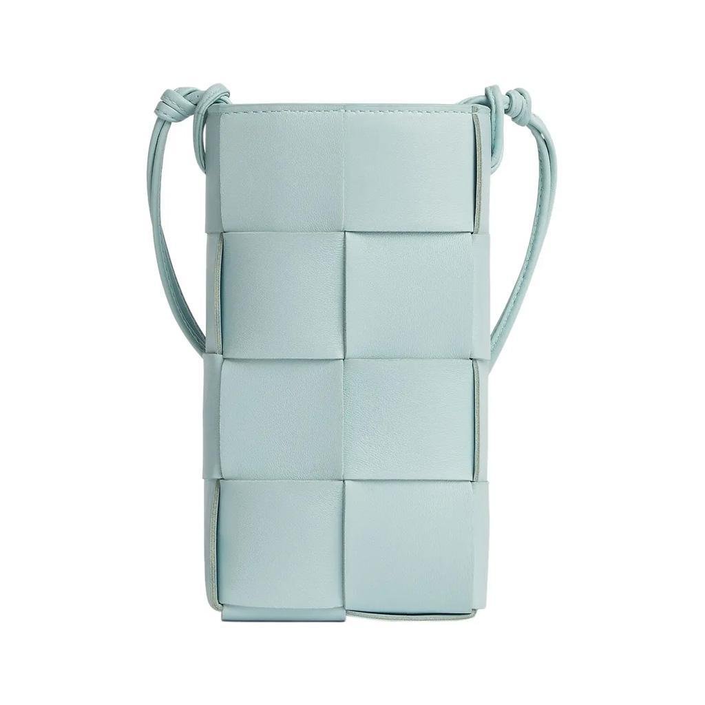 Bottega Veneta Intreccio Phone Pouch in Blue