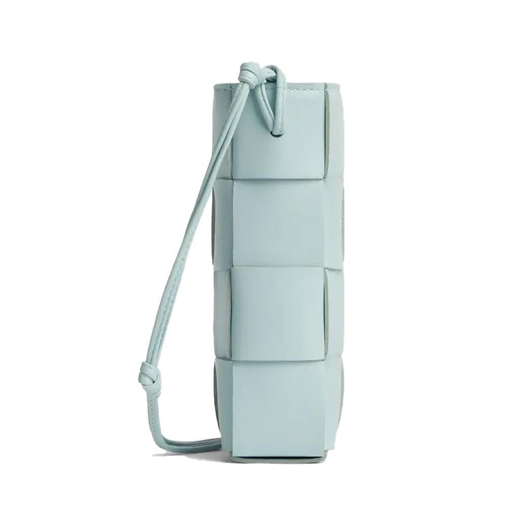Bottega Veneta Intreccio Phone Pouch in Blue