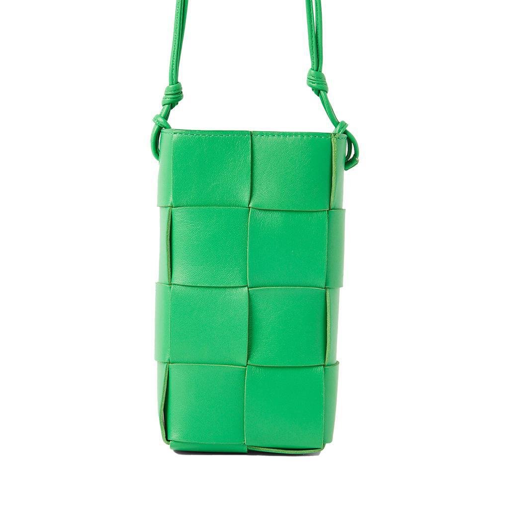 Bottega Veneta Intreccio Phone Pouch in Parakeet