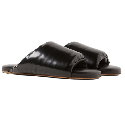 Bottega Veneta Womens Padded Flat Sandal in Black