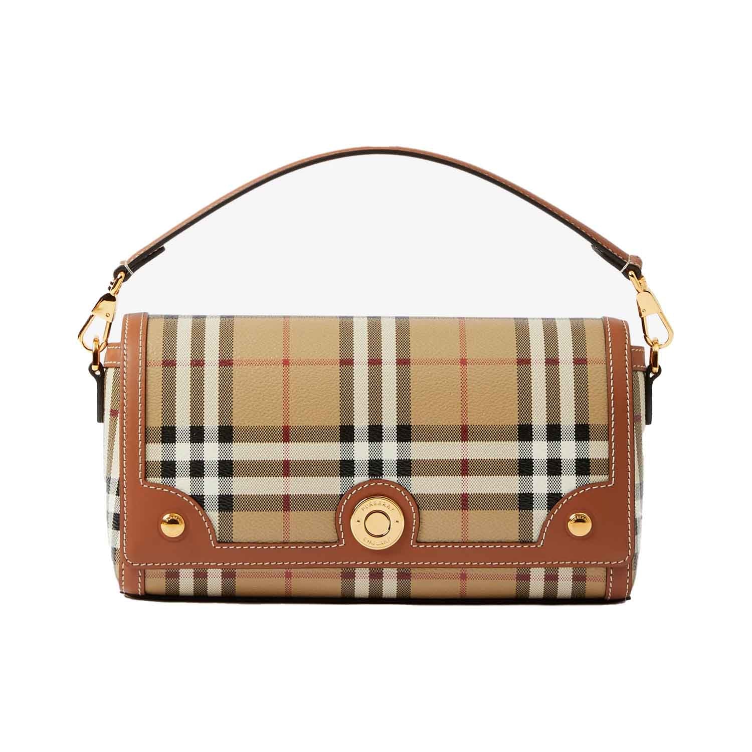 Burberry Top Handle Note Bag in Briar BrownHandbagsBurberryDPUS5045701090832Burberry Top Handle Note Bag in Briar Brown