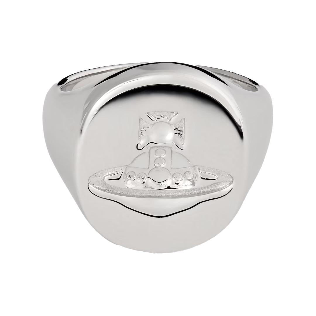 [Vivienne Westwood] Seal Ring in Rhodium (925)