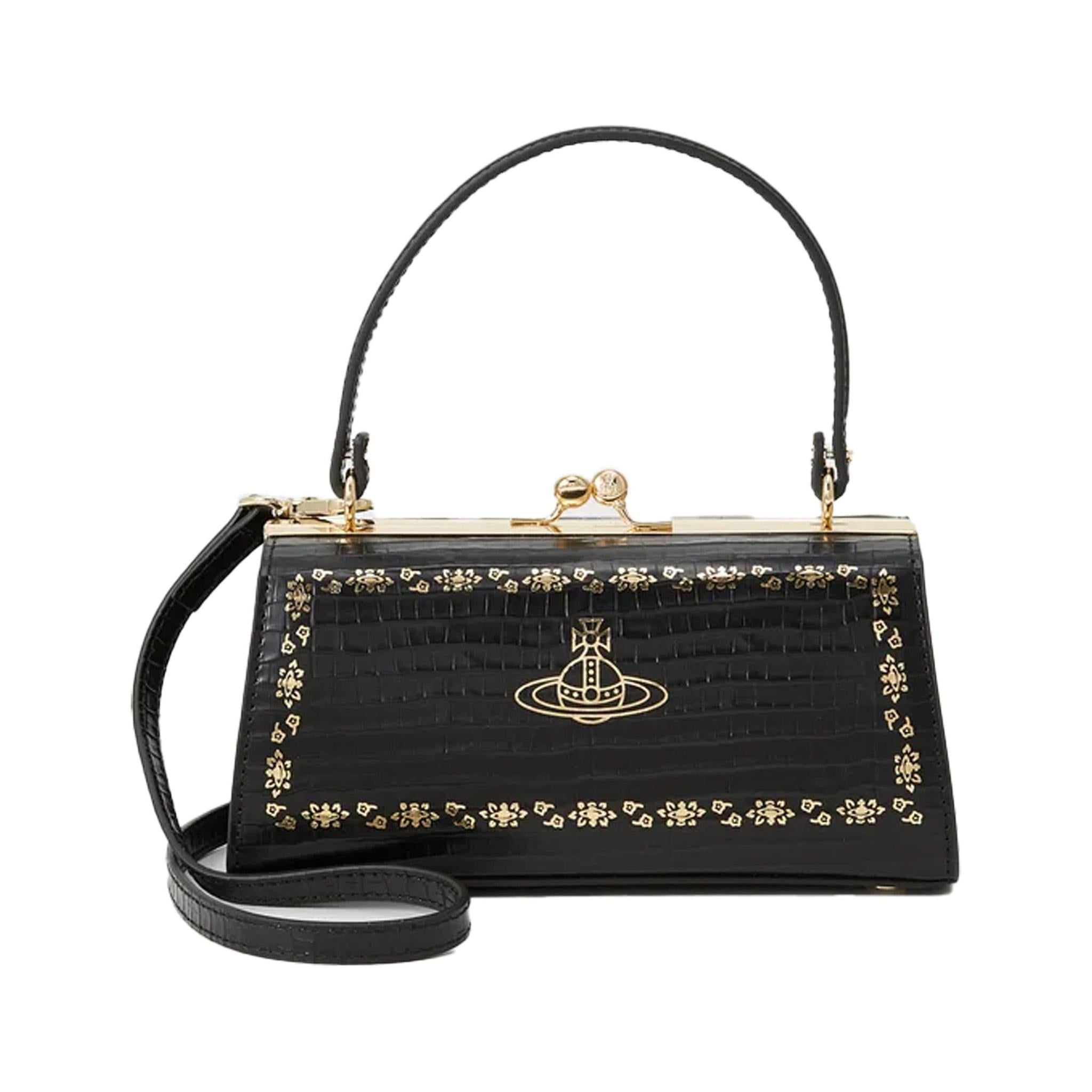 Vivienne Westwood Doll Xl Frame Purse in Black