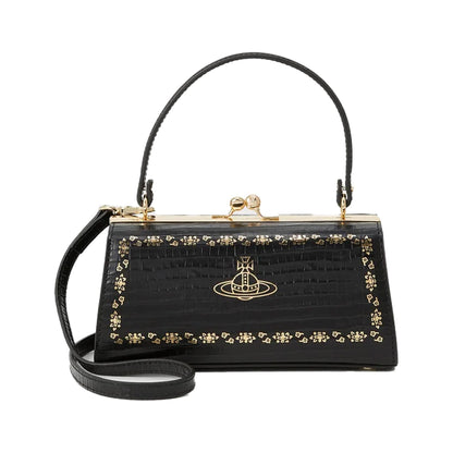 [Vivienne Westwood] Doll Xl Frame Purse in Black
