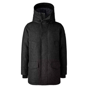 Canada Goose Men's Wool Langford Parka In Carbon MelangeCoats & JacketsCanada GooseDPUS Designer Outlet0628343770611SCanada Goose Men's Wool Langford Parka In Carbon Melange