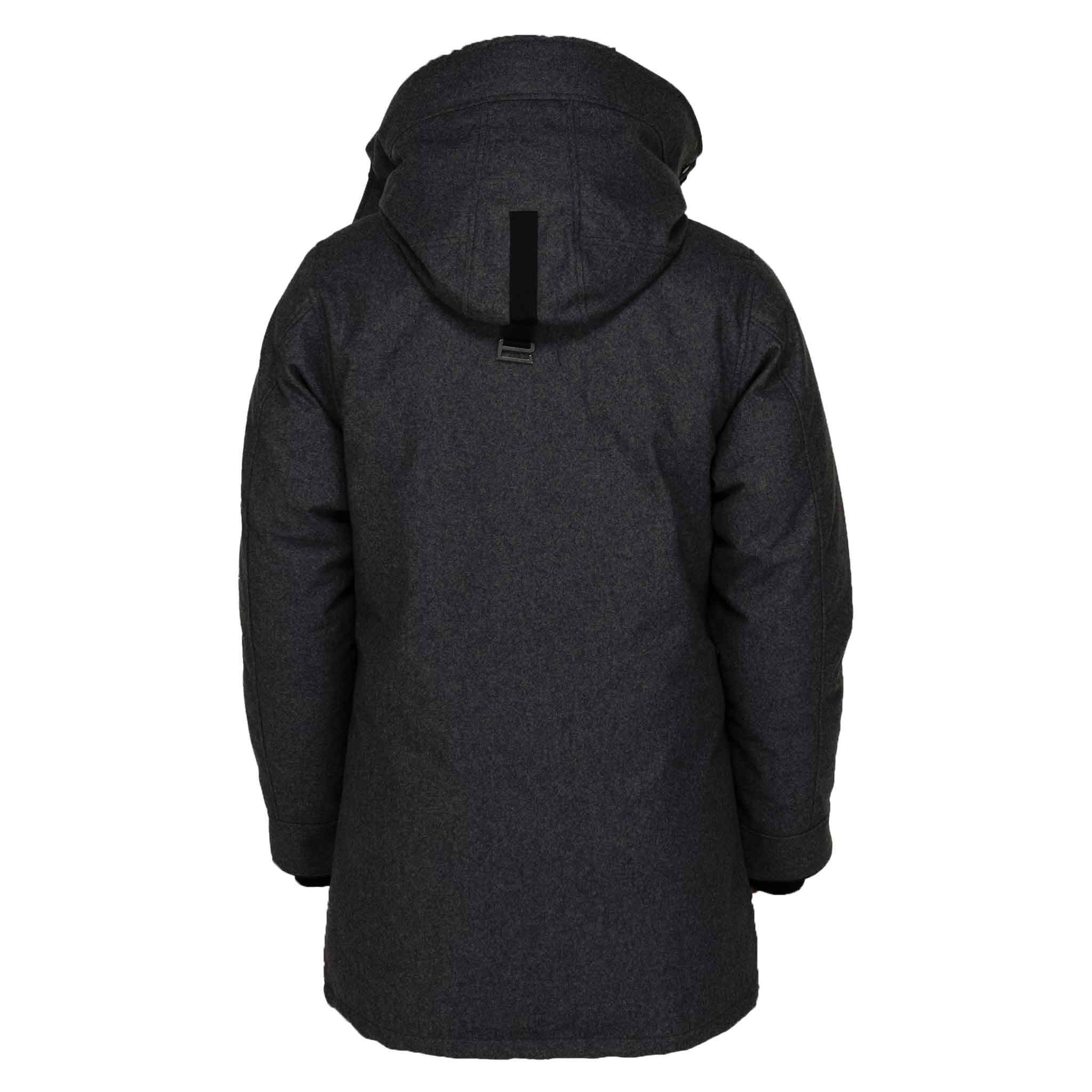 Canada Goose Men's Wool Langford Parka In Carbon MelangeCoats & JacketsCanada GooseDPUS Designer Outlet0628343770611SCanada Goose Men's Wool Langford Parka In Carbon Melange