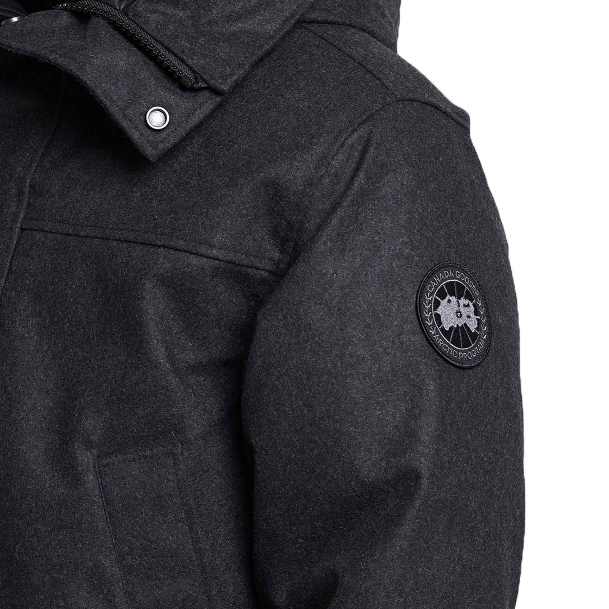 Canada Goose Men's Wool Langford Parka In Carbon MelangeCoats & JacketsCanada GooseDPUS Designer Outlet0628343770611SCanada Goose Men's Wool Langford Parka In Carbon Melange