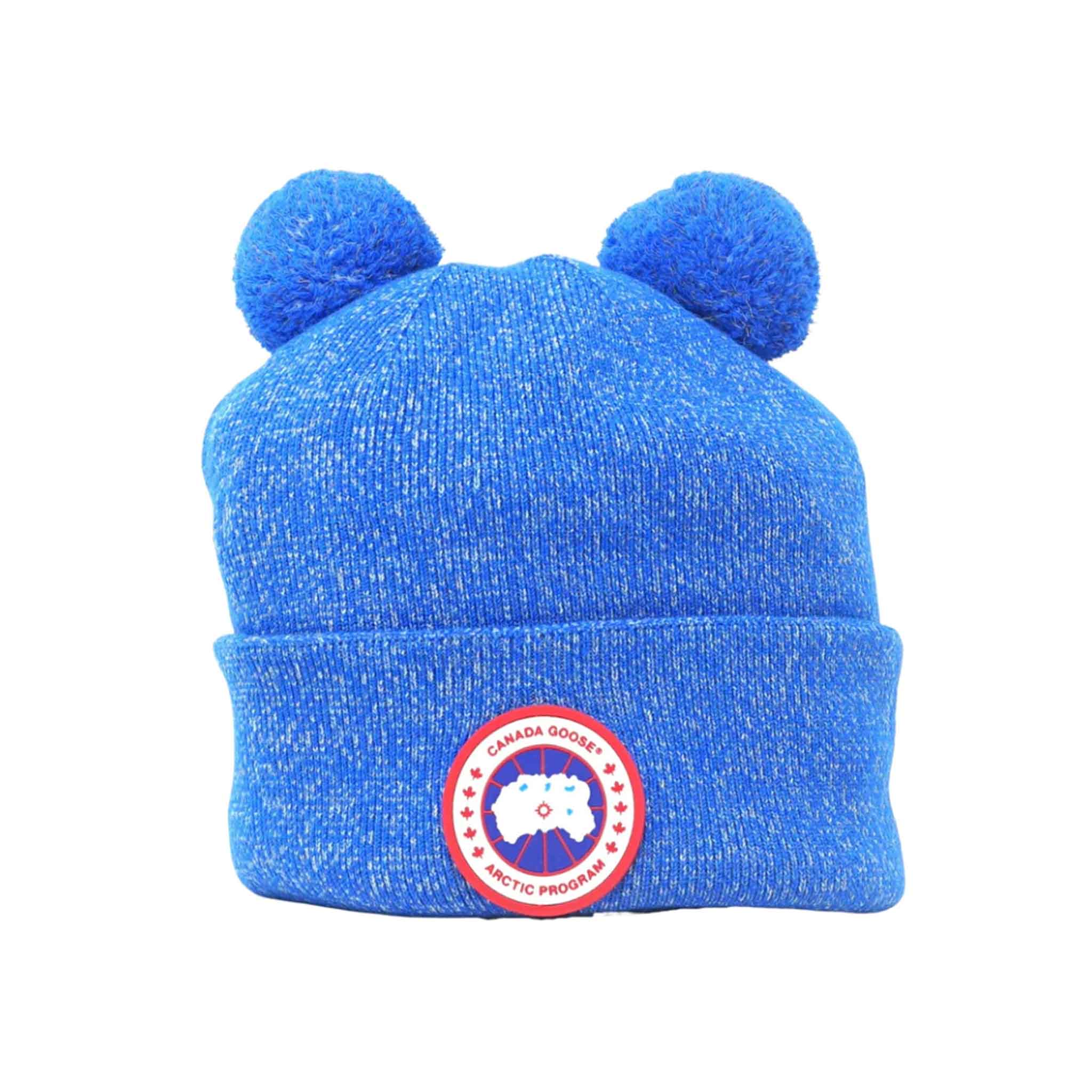 Canada Goose X Angel Chen Double Bobble Hat in BlueHatsCanada GooseDPUS0628343668024Canada Goose X Angel Chen Double Bobble Hat in Blue