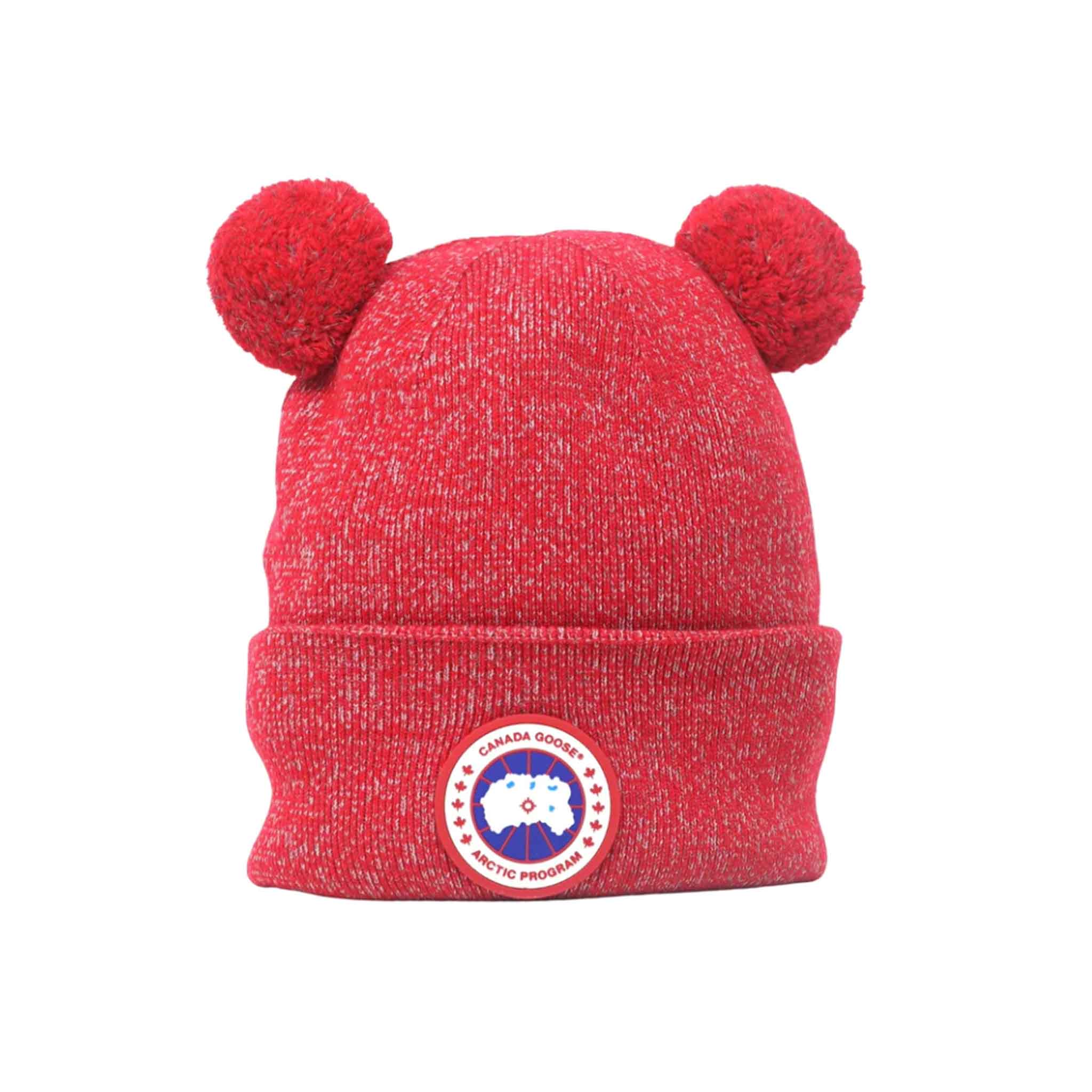 Canada Goose X Angel Chen Double Bobble Hat in RedHatsCanada GooseDPUS0628343664903Canada Goose X Angel Chen Double Bobble Hat in Red