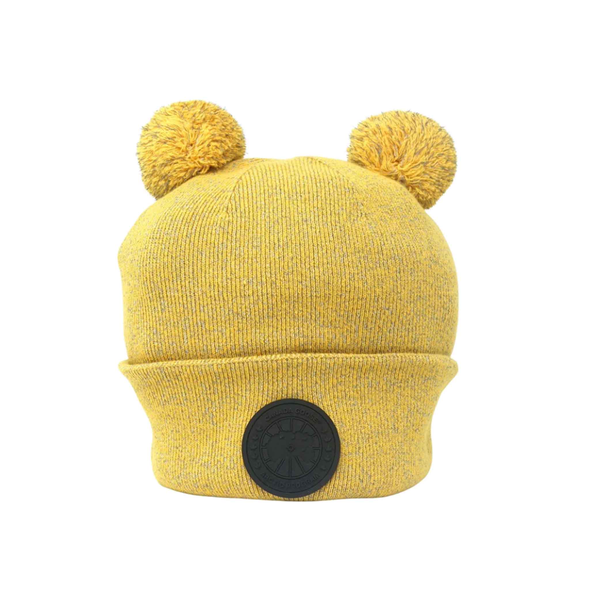 Canada Goose X Angel Chen Double Bobble Hat in YellowHatsCanada GooseDPUS0628343668017Canada Goose X Angel Chen Double Bobble Hat in Yellow