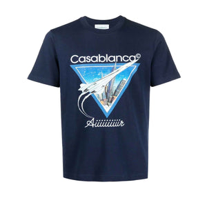 Casablanca Aiiiiir Oversized T-Shirt in NavyT-ShirtsCasa BlancaDPUS5056626869212XSCasablanca Aiiiiir Oversized T-Shirt in Navy