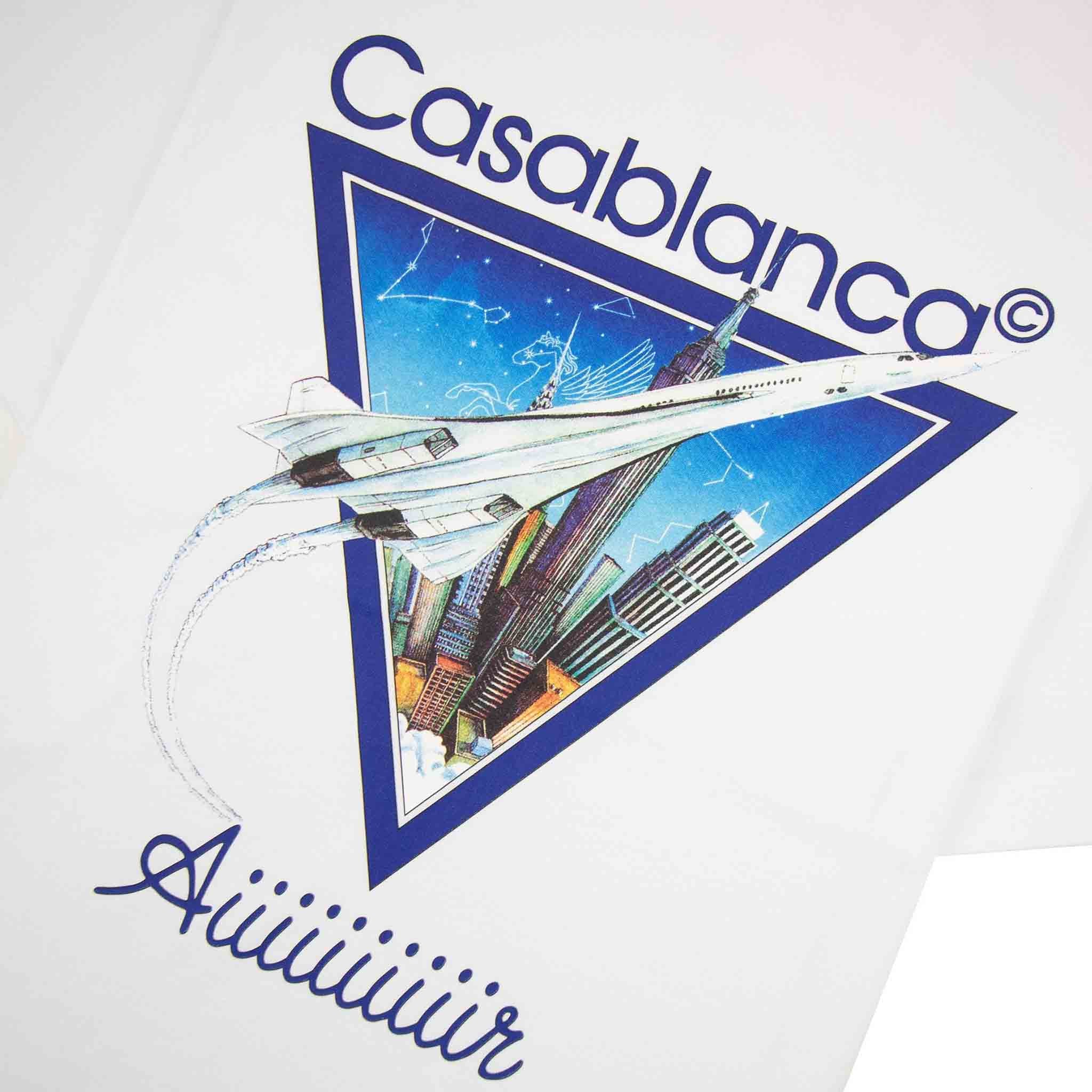 Casablanca Aiiiiir Oversized T-Shirt in WhiteT-ShirtsCasa BlancaDPUS5056626869168XSCasablanca Aiiiiir Oversized T-Shirt in White