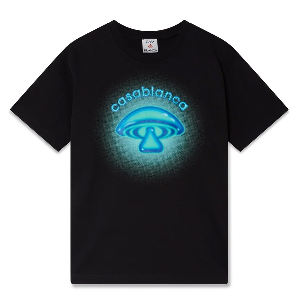 Casablanca Airbrush Mushroom Classic T-ShirtT-ShirtsCasablancaDPUS Designer OutletBlackXSCasablanca Airbrush Mushroom Classic T-Shirt