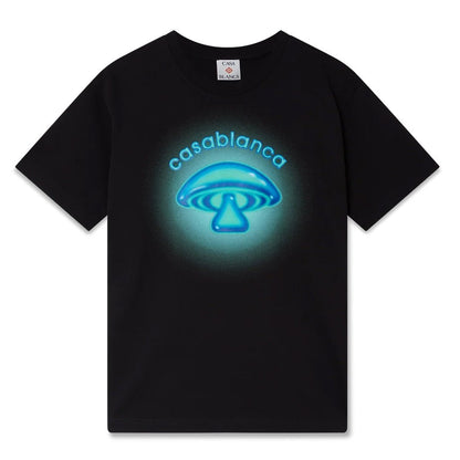 Casablanca Airbrush Mushroom Classic T-ShirtT-ShirtsCasablancaDPUS Designer OutletBlackXSCasablanca Airbrush Mushroom Classic T-Shirt