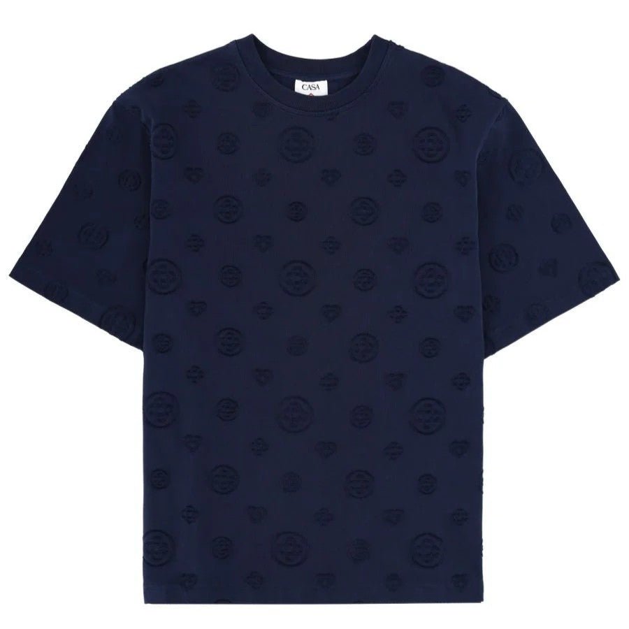 Casablanca Applique Monogram Oversized T-ShirtT-ShirtCasablancaDPUS Designer Outlet5056810779723NavyXSCasablanca Applique Monogram Oversized T-Shirt