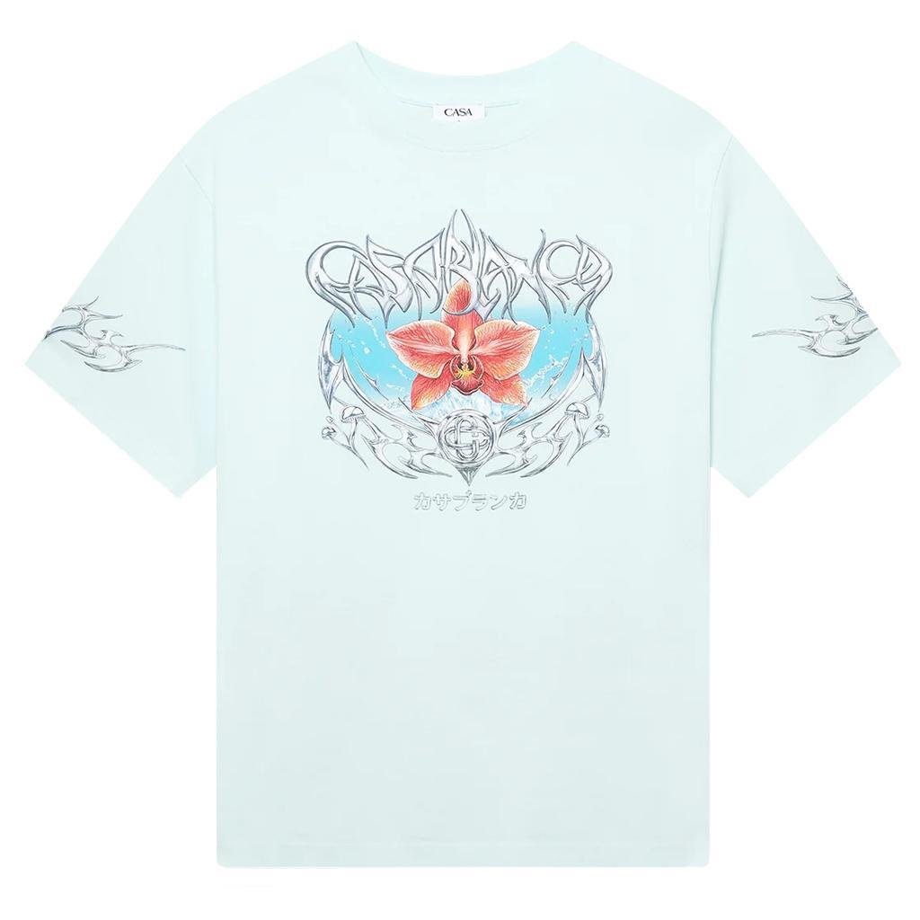 Casablanca Blades Oversized Short Sleeve T‑ShirtT-ShirtsCasablancaDPUS Designer Outlet5056810736016Pale BlueXSCasablanca Blades Oversized Short Sleeve T‑Shirt