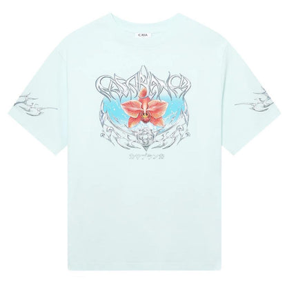 Casablanca Blades Oversized Short Sleeve T‑ShirtT-ShirtsCasablancaDPUS Designer Outlet5056810736016Pale BlueXSCasablanca Blades Oversized Short Sleeve T‑Shirt