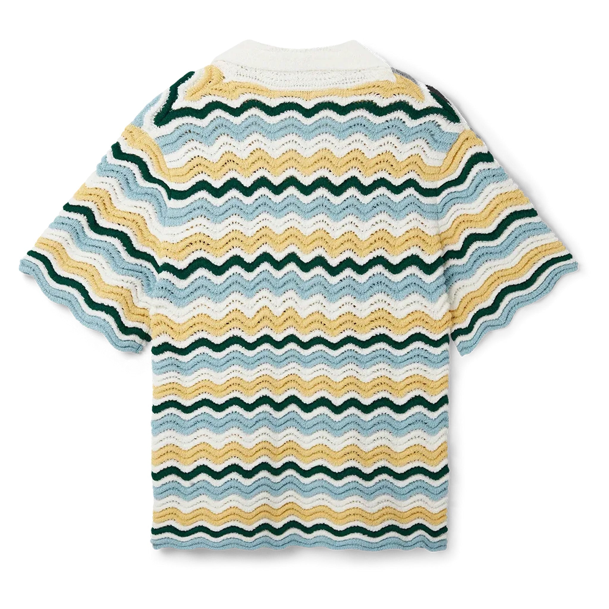 [Casablanca] Boucle Wave ShirtCasablancaDPUS Designer Outlet5060732770706Yellow BlueS[Casablanca] Boucle Wave Shirt