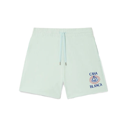 Casablanca Celestial Pyramid Flock Printed Classic ShortsT-ShirtCasablancaDPUS Designer OutletM-AW26-JTR-003-03-S5063820074564Ice BlueSCasablanca Celestial Pyramid Flock Printed Classic Shorts