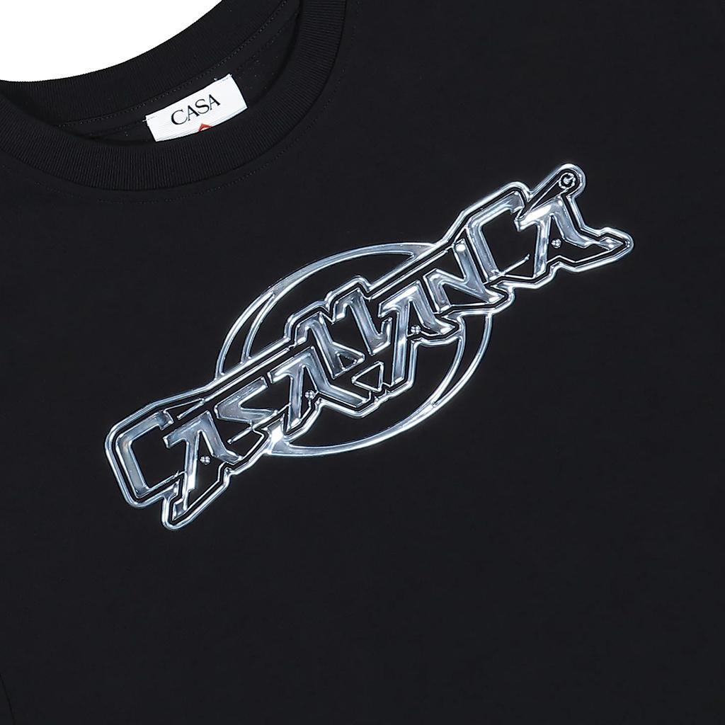 Casablanca Chrome Oversized Short SleeveT-ShirtsCasablancaDPUS Designer Outlet5056810736467BlackXSCasablanca Chrome Oversized Short Sleeve