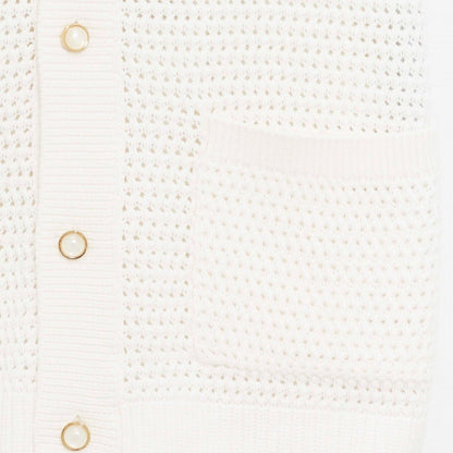 Casablanca Crochet ShirtShirtCasablancaDPUS Designer OutletWhite/ GreyXSCasablanca Crochet Shirt